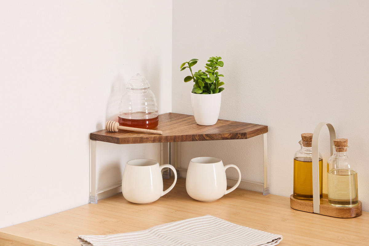 ECKREGAL für Küchenarbeitsplatte Blocq 30/30/15 cm - Beige, Holz (30/15/30cm) - 5five Simply Smart