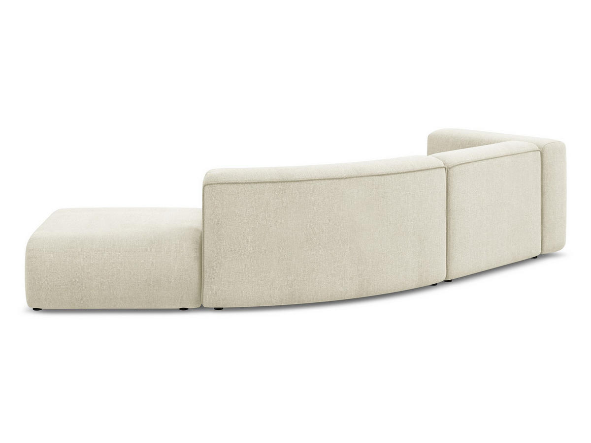 ECKSOFA mit Schlaffunktion Samt Stoff Blau - Blau/Petrol, Kunststoff/Textil (257/148cm) - Makamii