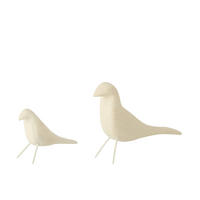 DEKOOBJEKT VOGEL STEHEND Weiß - Weiß, Holz (5/34/19cm) - J-Line