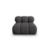 MODUL Bellis aus 3D-Stoff expresso - Graubraun, Textil (94/70/94cm) - Micadoni