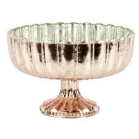 DEKOSCHALE Biarritz Ø21 cm - Rosa, Glas (21/13cm) - FURNARO