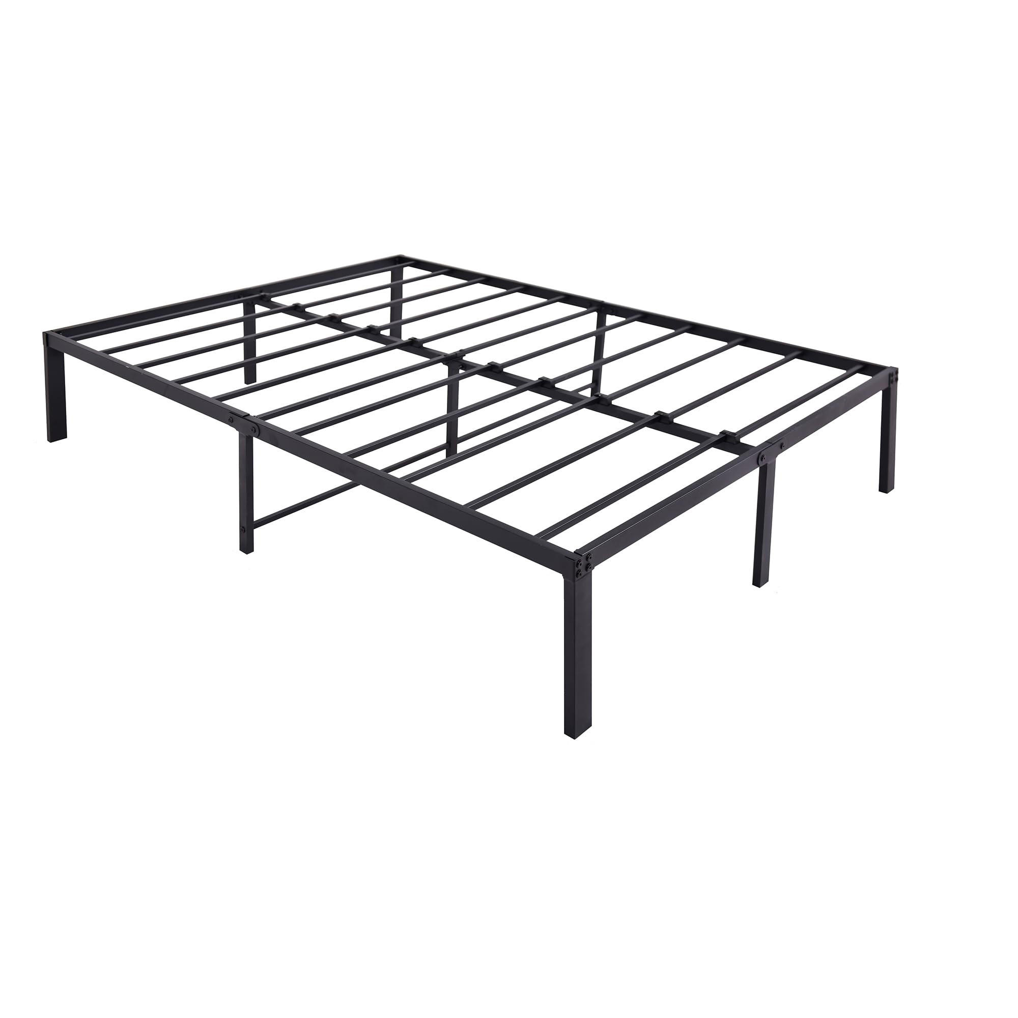 METALLBETT 120/200 cm DE-33035 mit Stauraum und geräuschlos Schwarz - Schwarz, Metall (120/200cm) - ComfortXL
