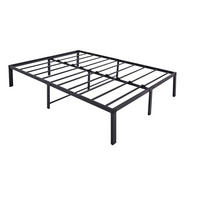 METALLBETT 120/200 cm DE-33035 mit Stauraum und geräuschlos Schwarz - Schwarz, Metall (120/200cm) - ComfortXL