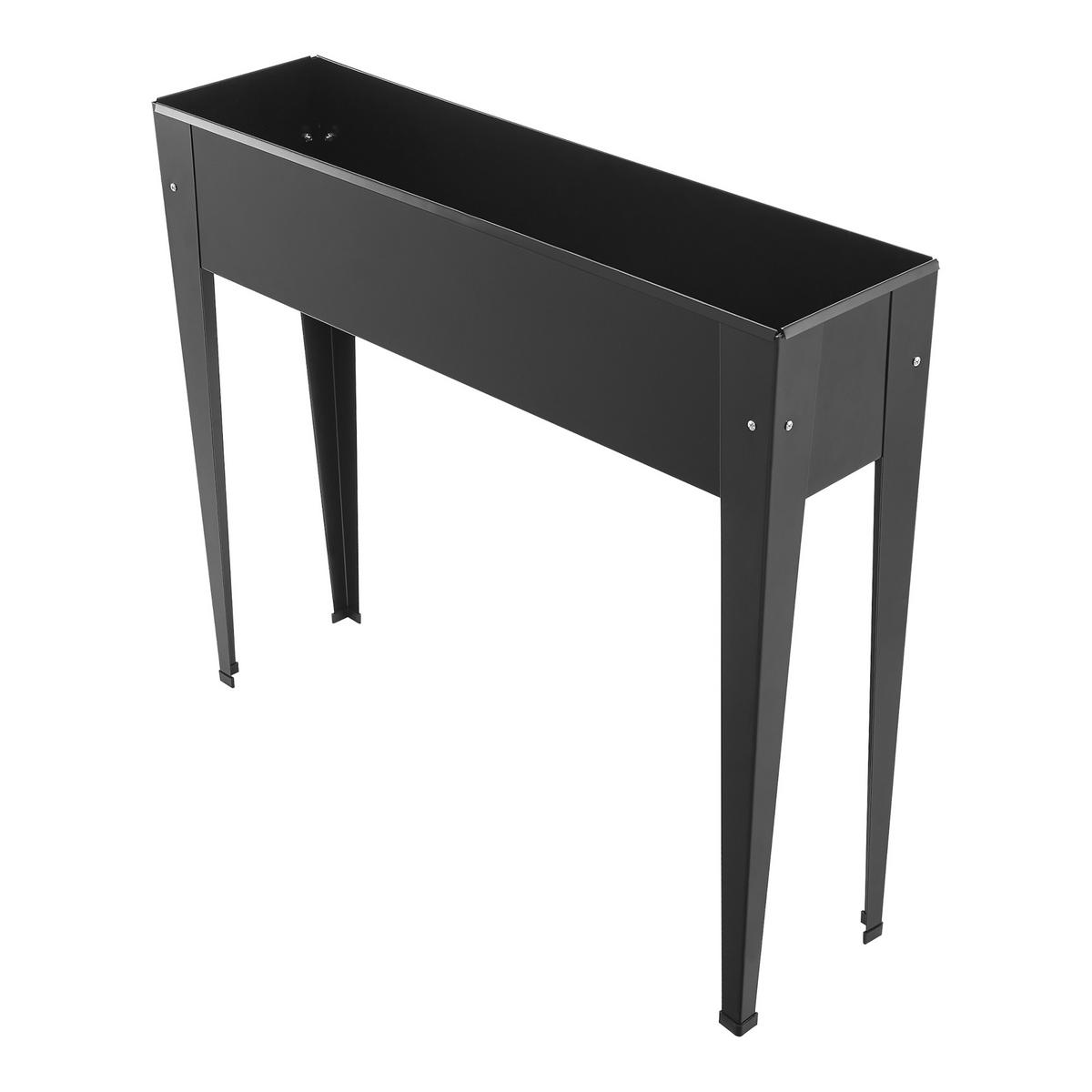 HOCHBEET Lelystad - Anthrazit, Metall (98/82/25cm) - [en.casa]
