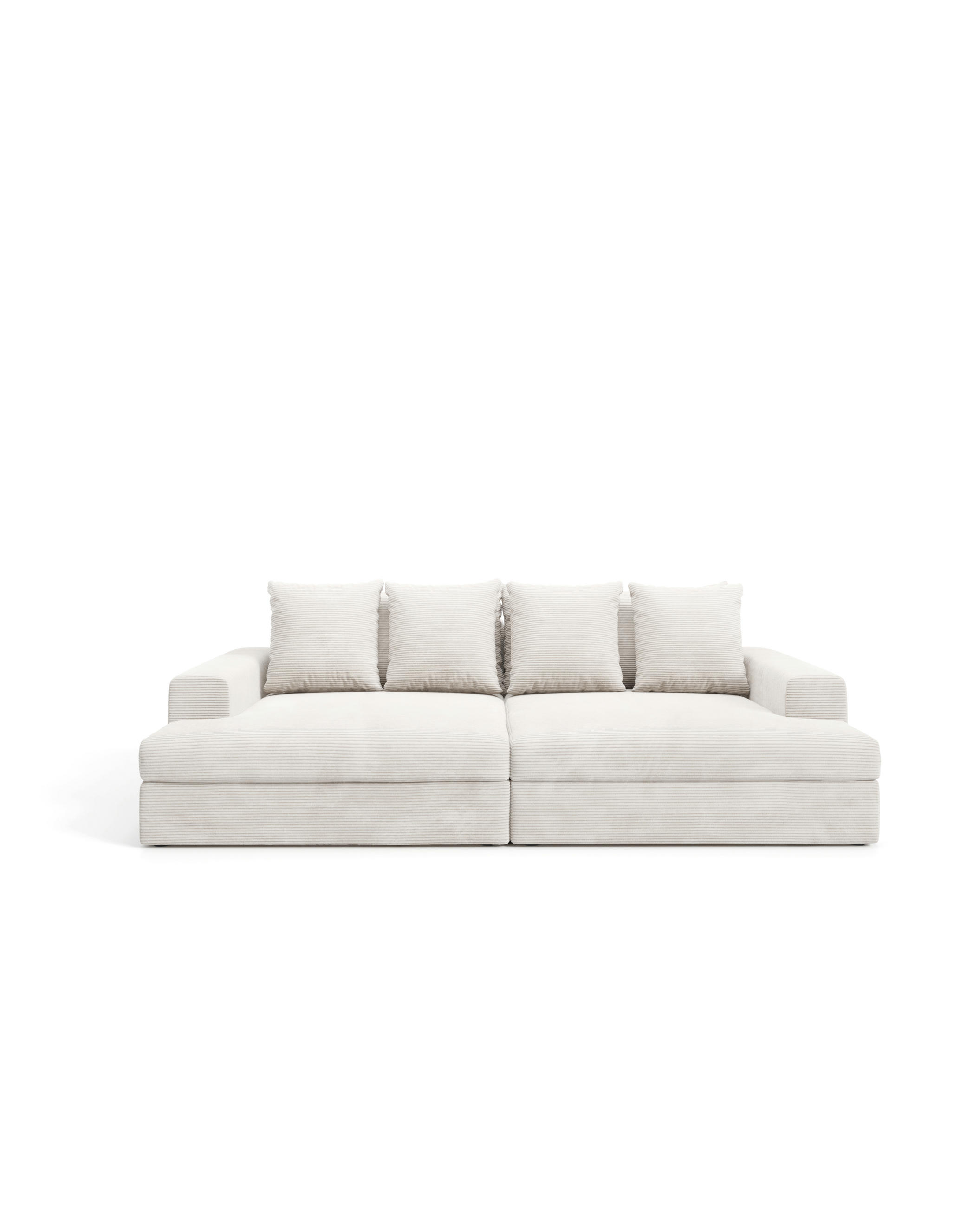 Thumbnail - Furnisell Sofa, Grau, Textil, 4-Sitzer, seitenverkehrt montierbar, 167x42x272 cm, Wohnzimmer, Sofas & Couches, Schlafsof...