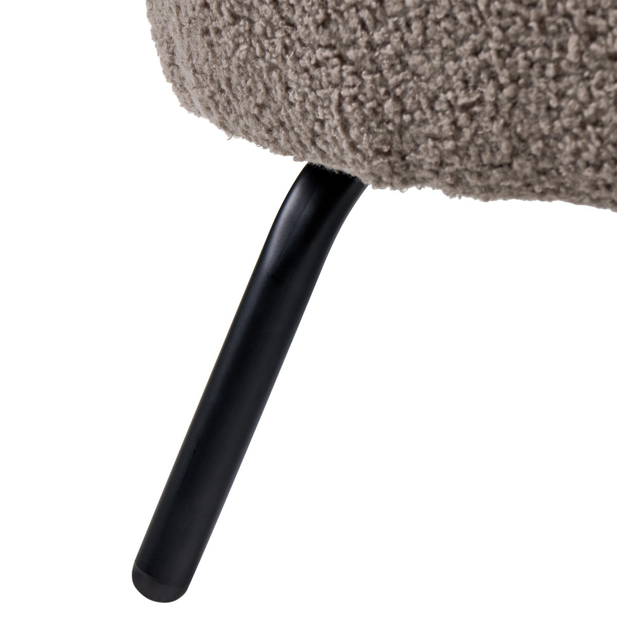 SESSEL Bouclé Taupe Kumla - Taupe, Textil (62/67/70cm) - Beliani
