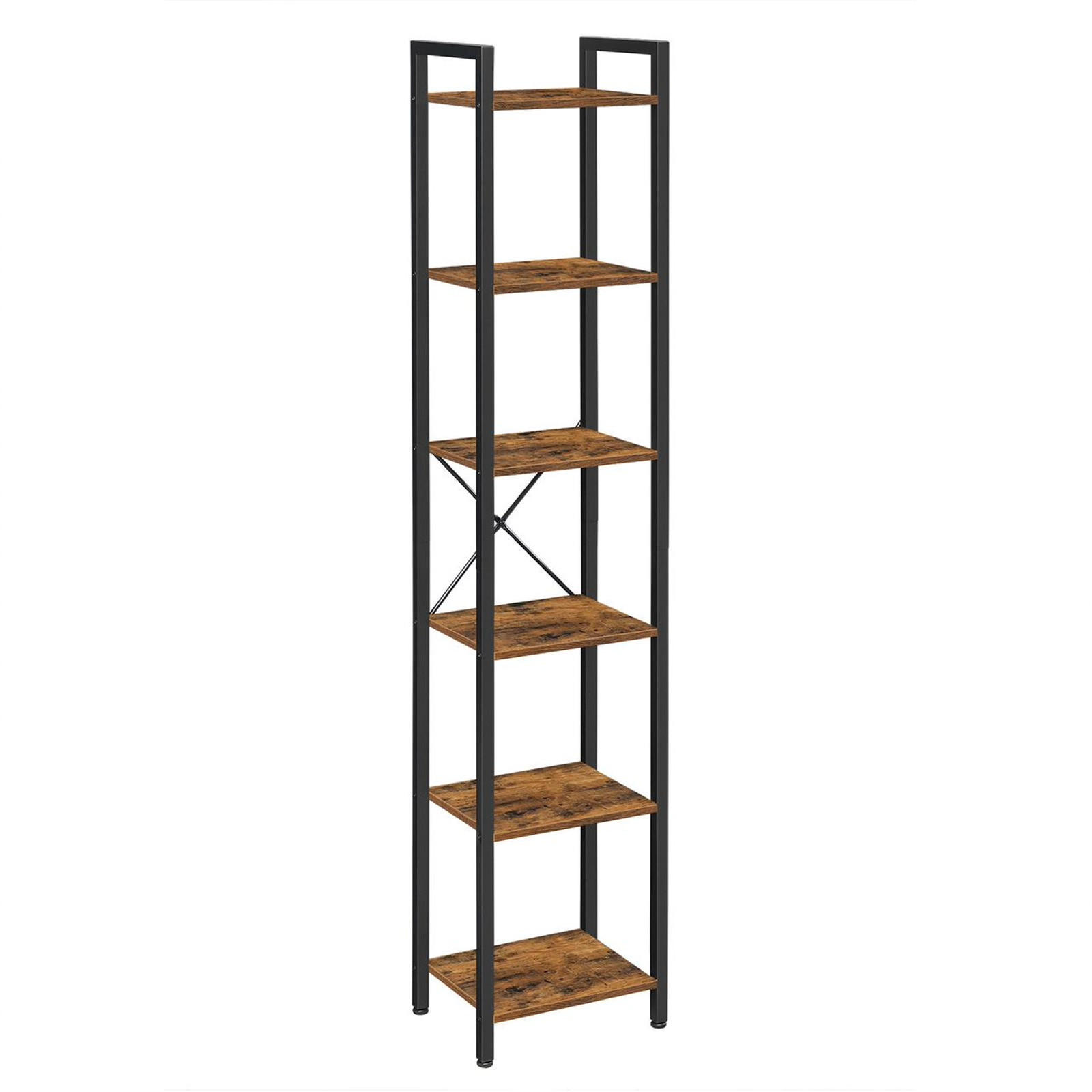 Begryf Standregal Dunkelbraun, Schwarz 40x187.5x30 cm