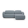 ECKSOFA OLIO L-Form Schlaffunktion mit Bettkasten, lose Rückenkissen, freistehend, RECHTS 248x174 cm Dark grey - Blaugrau, Holz/Textil (248/174cm) - DomoHome