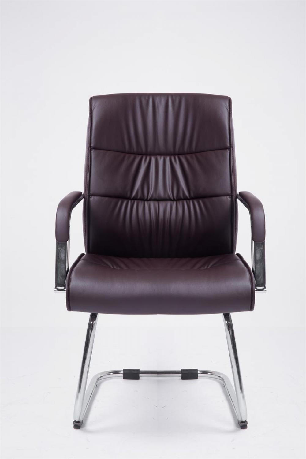SCHWINGSTUHL Lederlook braun - Chromfarben/Braun, Textil/Metall (58/100/66cm) - CLP