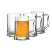 BIERKRÜGE Leo transparent 500 ml 4er Set - Transparent, Glas (0.5L) - Ritzenhoff Breker