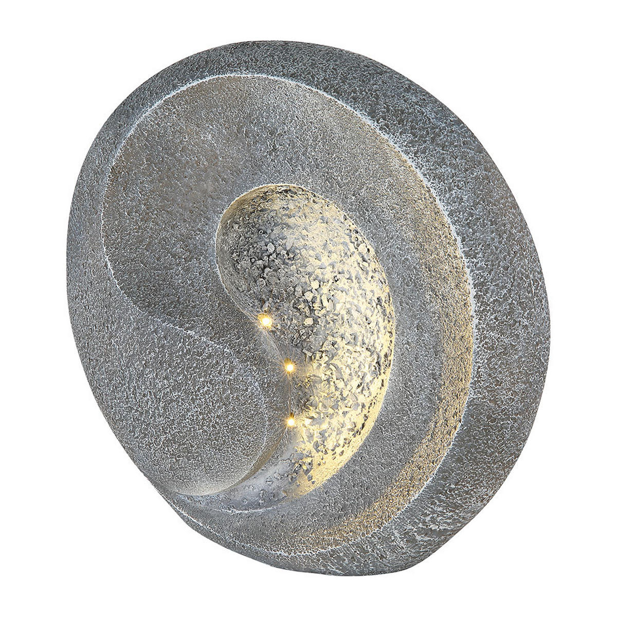 LED AUSSENLEUCHTE Skulptur Grau 2er Set - Grau, Kunststoff (29.5/11/29cm) - Globo Lighting