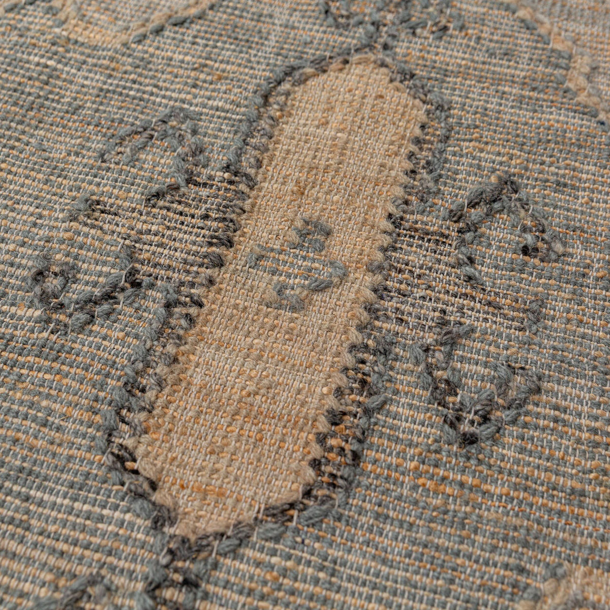NATURTEPPICH handgewebt BERMEO, im Vintage-Stil, Natur, 160 x 230 cm - Beige, Textil (160/230cm) - KADIMA DESIGN