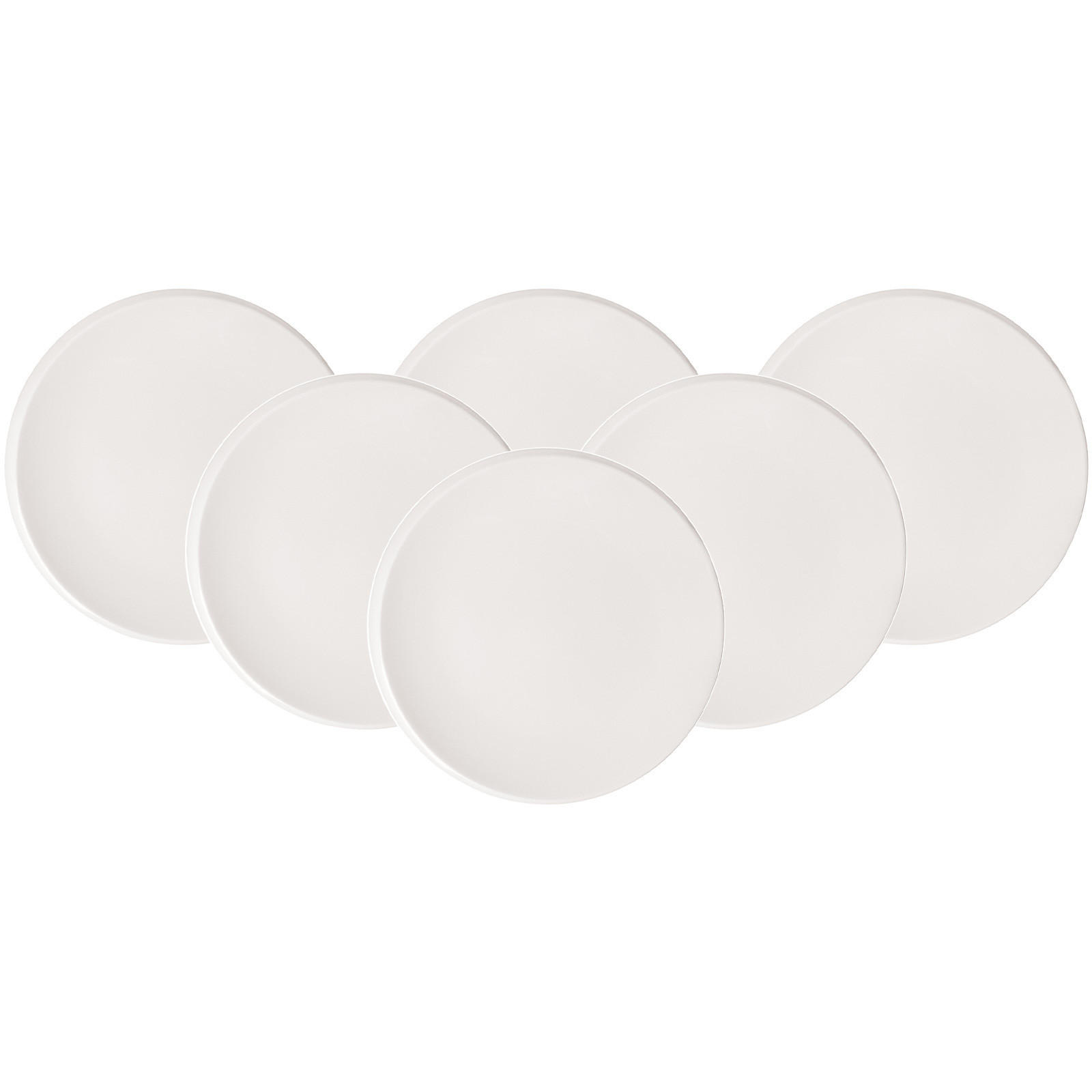FRÜHSTÜCKSTELLER NewMoon weiß ø 24 cm 6er Set - Weiß, Keramik (24cm) - Villeroy & Boch