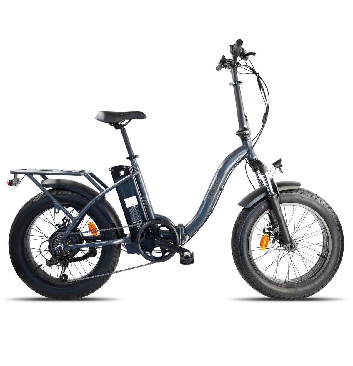 FALT E-BIKE 20" TERRAIN, GRAU - Rot, Metall (125cm) - LLOBE