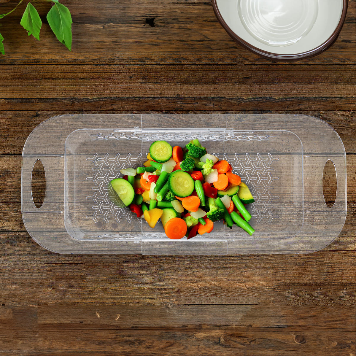 SPÜLBECKENSIEB - Transparent, Kunststoff (20cm) - Relaxdays