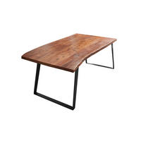 ESSTISCH HAVANNA - Schwarz/Braun, Holz/Metall (80/120/77cm) - SAM