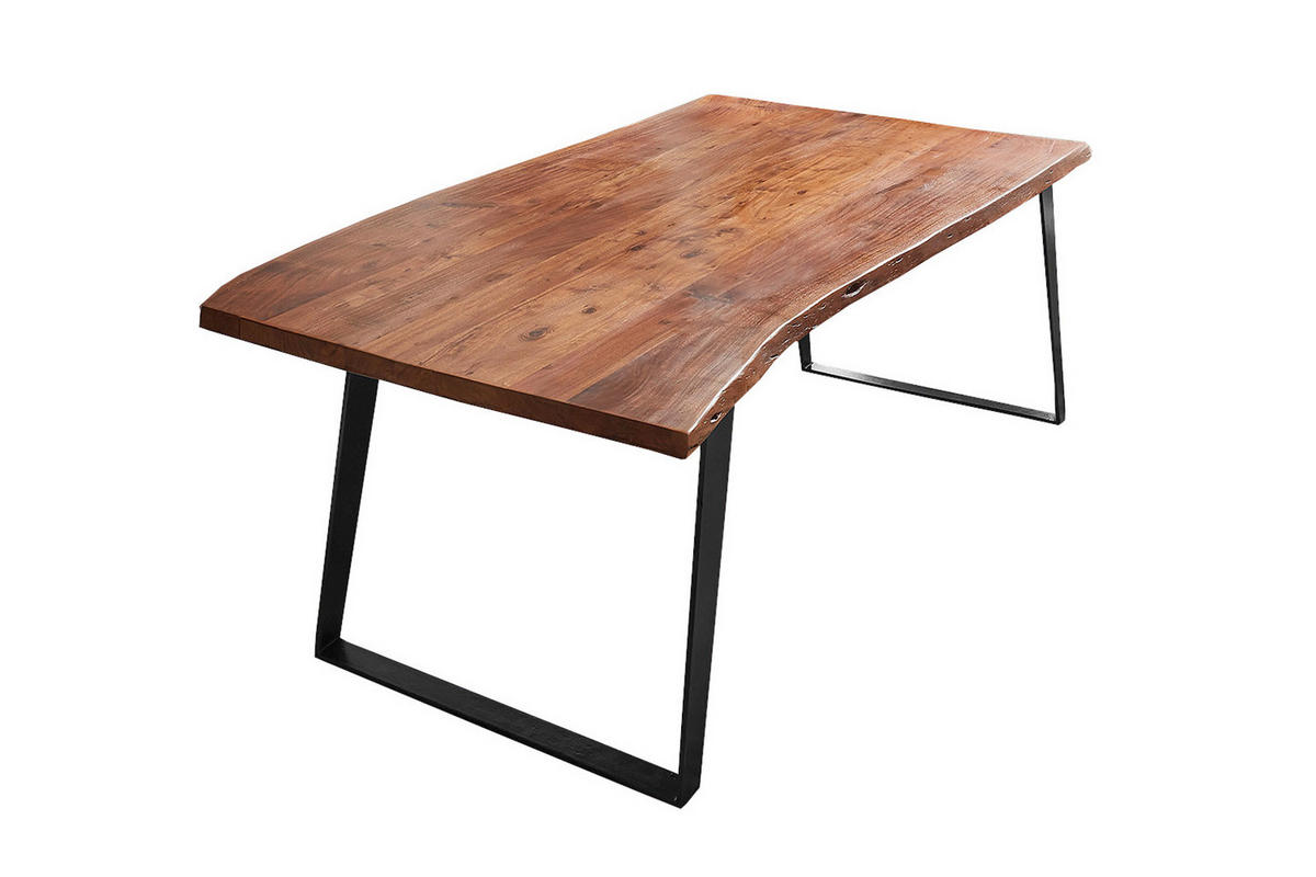 ESSTISCH HAVANNA - Schwarz/Braun, Holz/Metall (80/120/77cm) - SAM