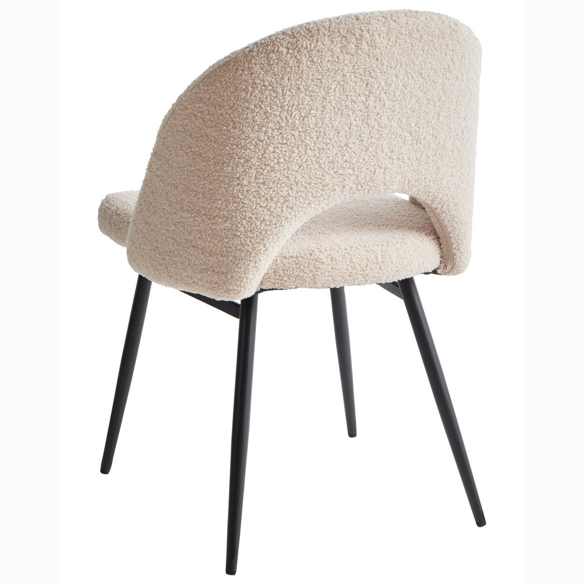 JÍDELNÍ ŽIDLE sada 2 ks Polyester Béžová Onaga - béžová, kov/textil (45/77/46cm) - Beliani
