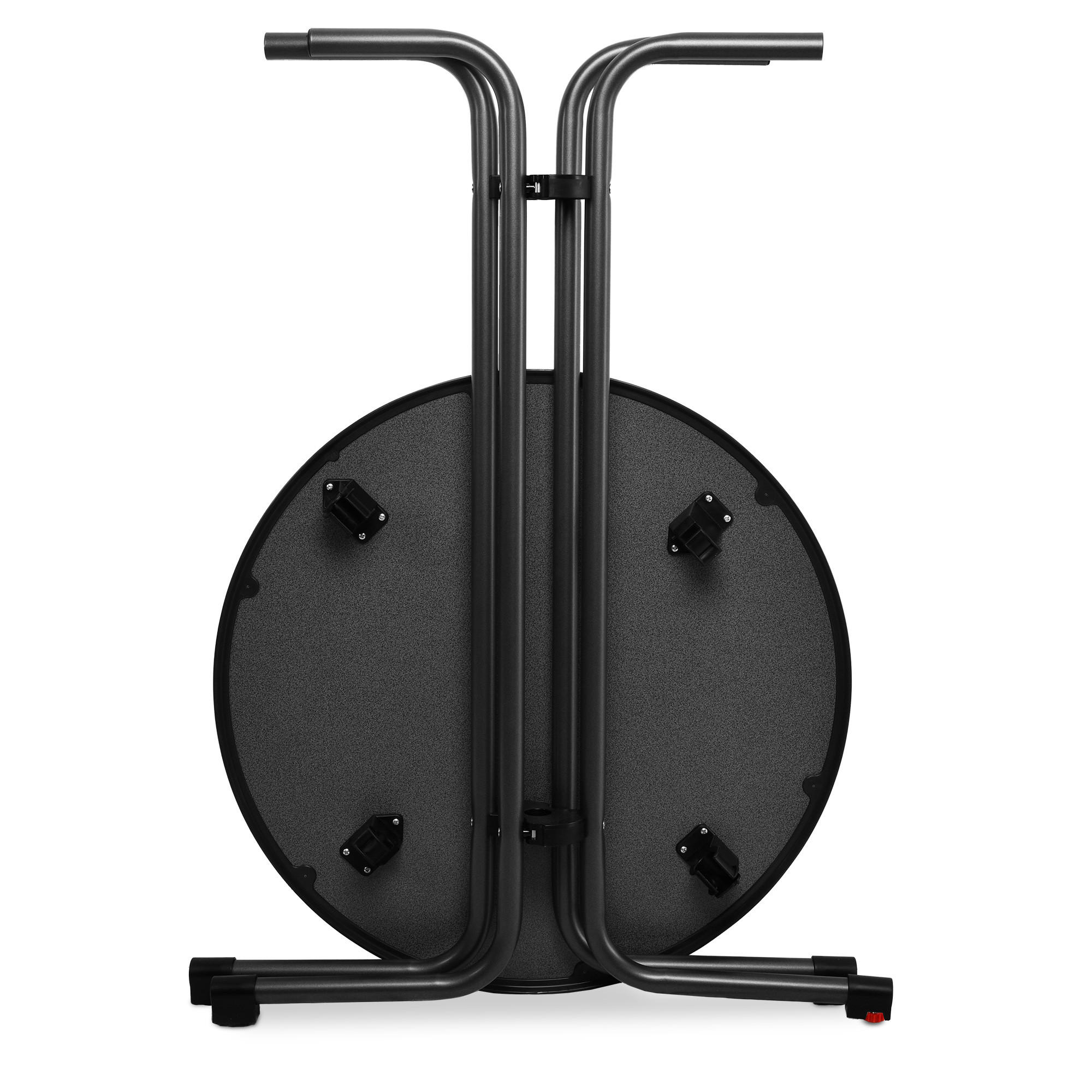 STEHTISCH Bellini - Schwarz, Metall (60/60/110cm) - Beautissu 