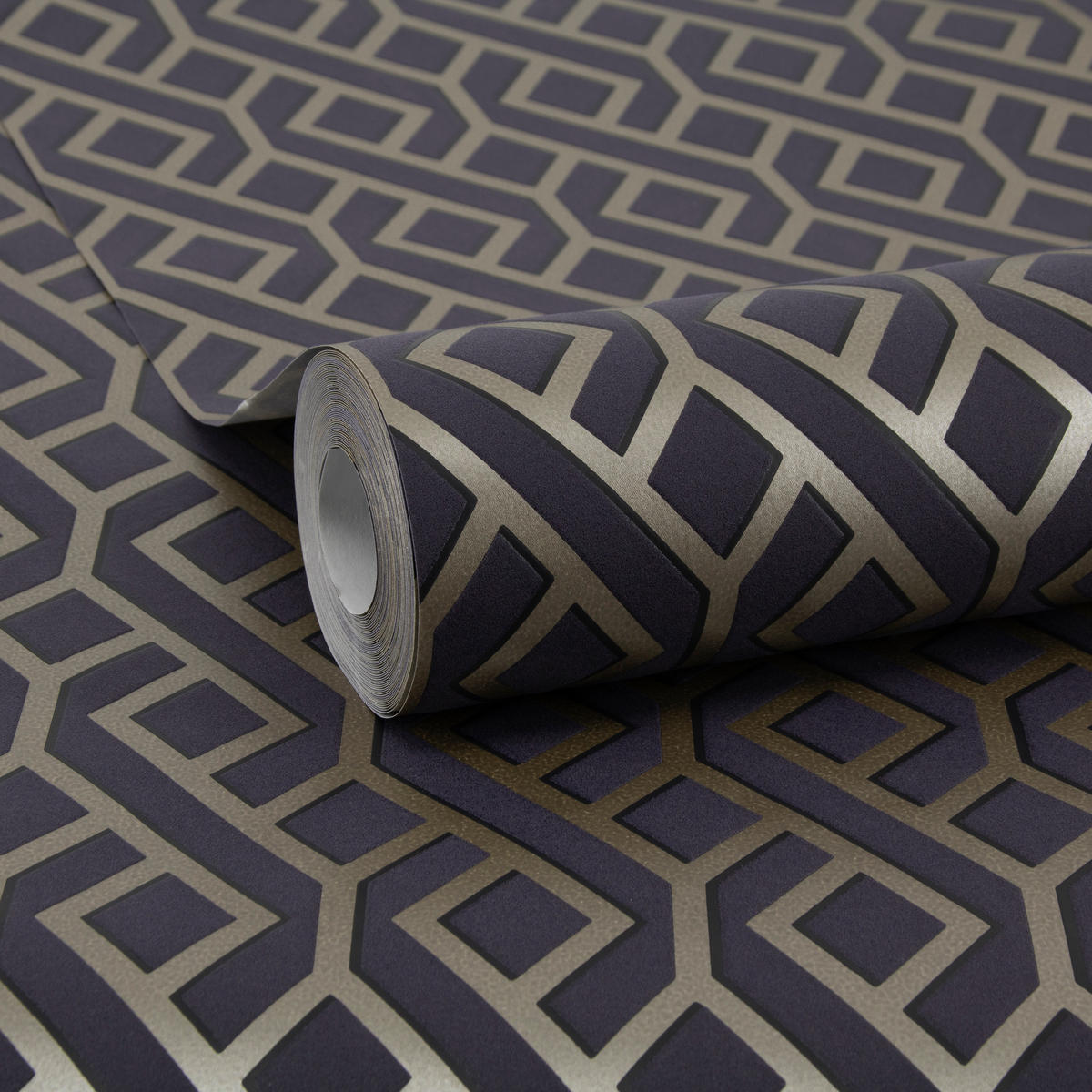 VLIESTAPETE Bellisimo - Blau/Goldfarben, Papier/Kunststoff (52/1000cm) - Sublime