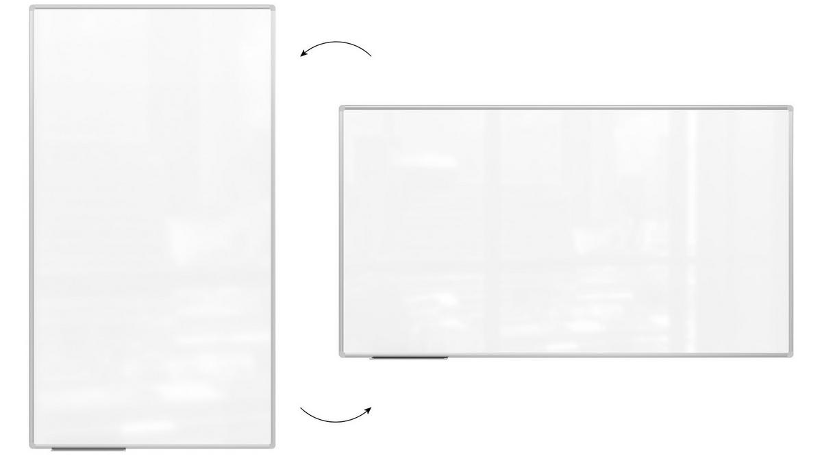 MAGNETISCHES Whiteboard - PREMIUM EXPO Alurahmen 180x100cm - Weiß, Metall (180/100/1.6cm) - ALLboards