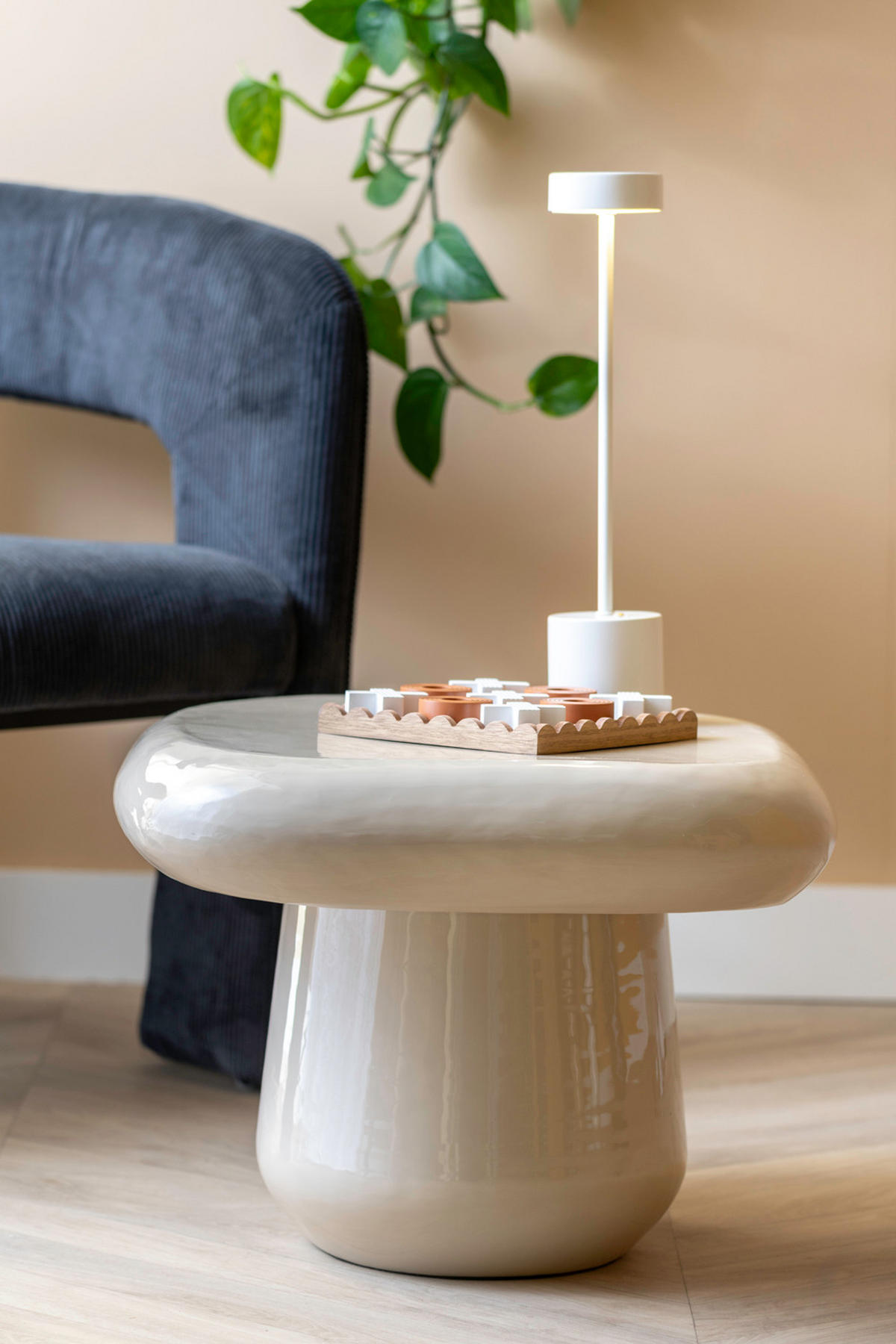 BEISTELLTISCH Roca Grau 49/49/36 cm - Grau, Metall (49/49/36cm) - Leitmotiv