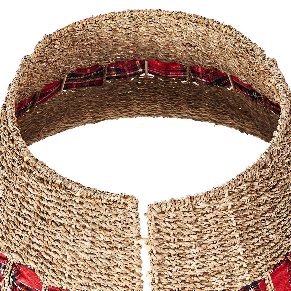 WEIHNACHTSBAUMKRAGEN 27 cm Beige Marche - Beige, Naturmaterialen (27cm) - Beliani