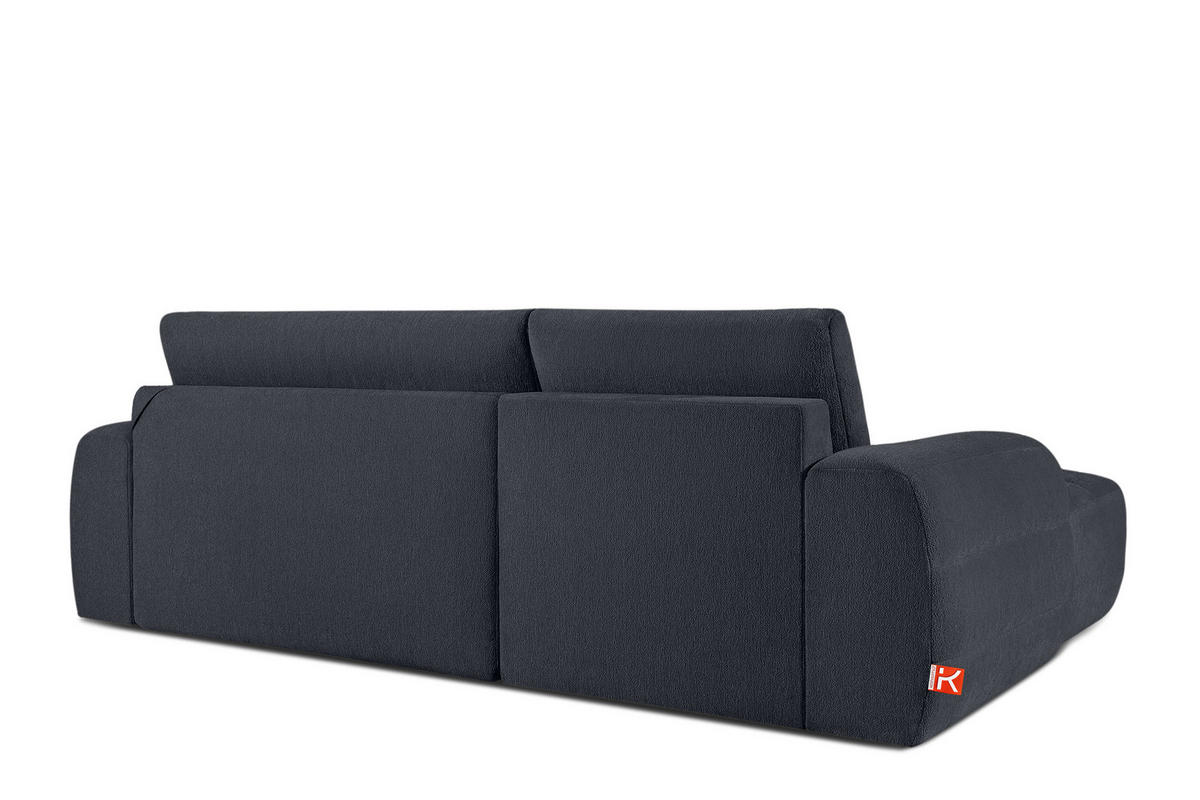 ECKSOFA LINKS BLUME, Graphit - Graphitfarben, Holz/Holzwerkstoff (271/164cm) - KONSIMO®