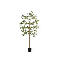 KUNSTBAUM Künstlicher schwarzer Olivenbaum - Finja 210 cm - Grün, Kunststoff (210cm) - Emerald