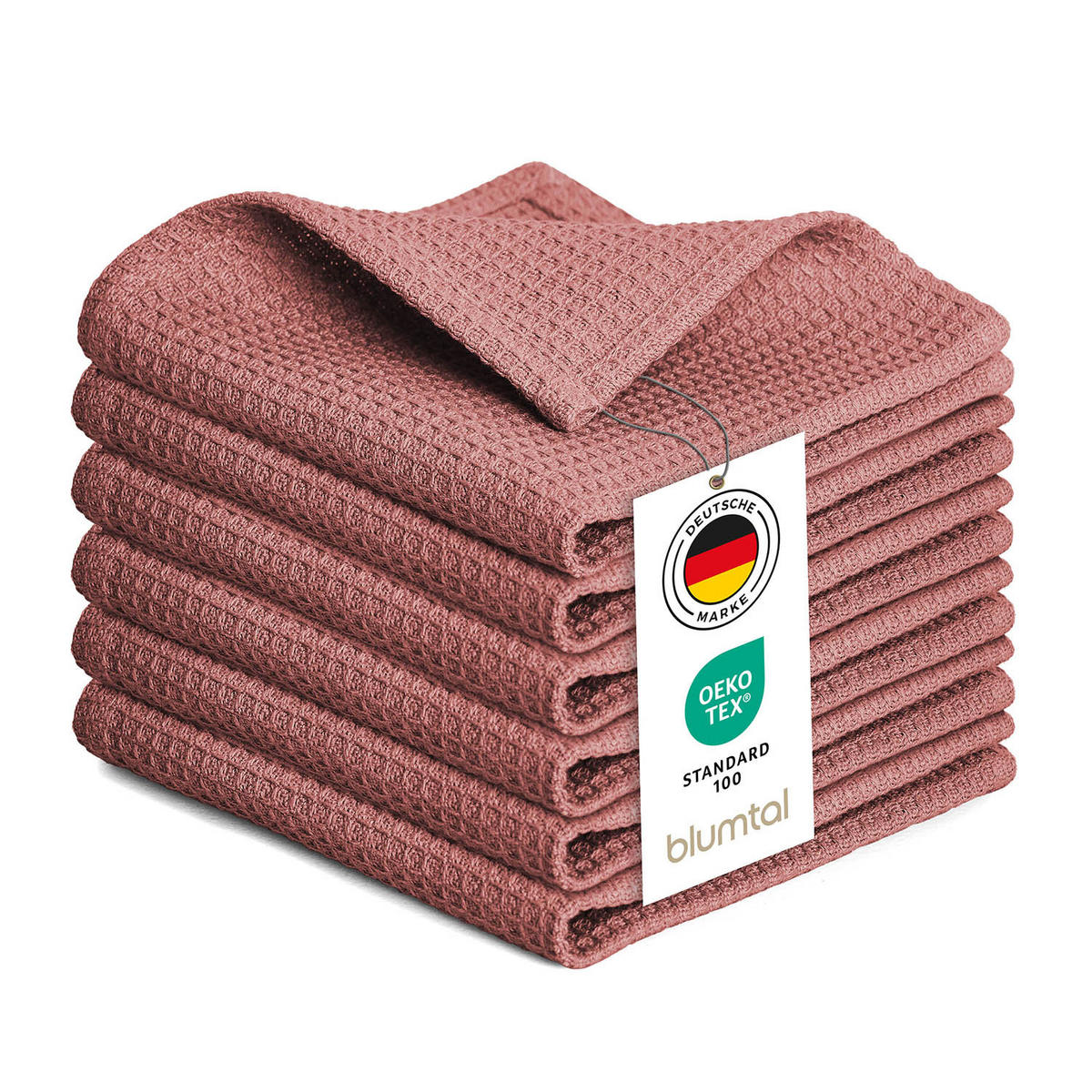 GESCHIRRTÜCHER Frigg 10er-Set, 30/30 cm, Rosa - Rosa, Textil (30/30cm) - Blumtal