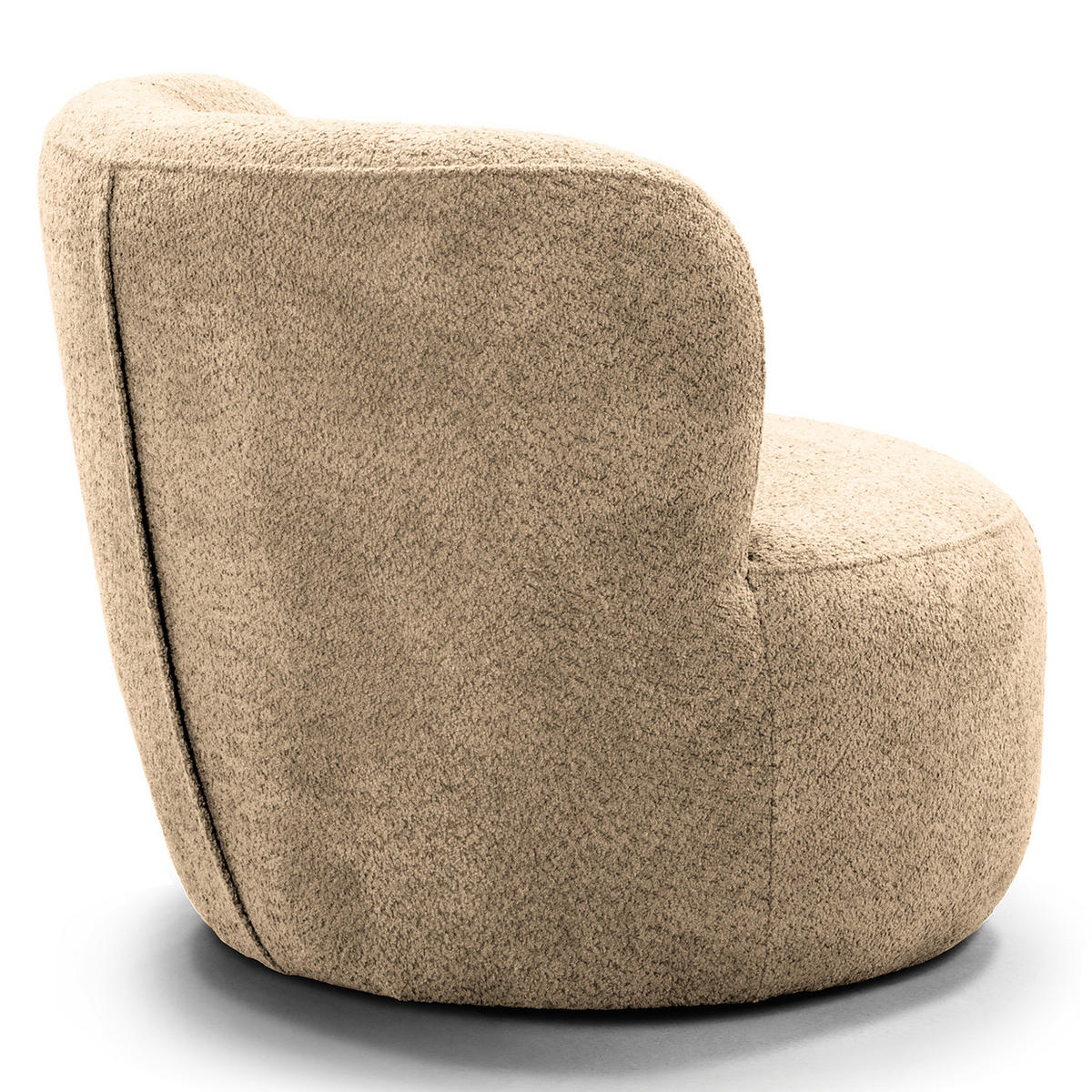 SESSEL - Sandfarben/Schwarz, Kunststoff/Textil (78/75/84cm) - home24