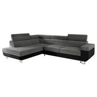 ECKSOFA Fonti, Seite: Links - Grau, Holz/Textil (253/188cm) - MIRJAN24