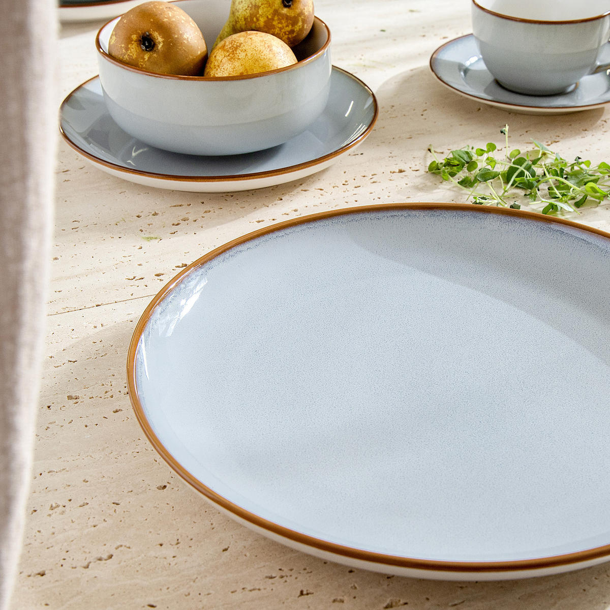TELLER-SET Speisetellerset PORTOFINO 6-tlg - Blaugrau, Keramik (27cm) - Ritzenhoff Breker