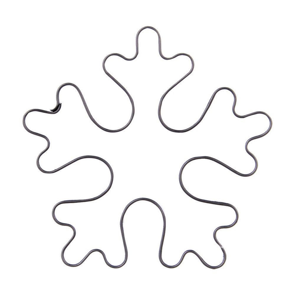 AUSSTECHFORM Schneeflocke 6 cm Silber - Silberfarben, Metall (7.5/1.7/10cm) - Orion 