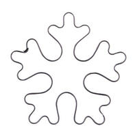 AUSSTECHFORM Schneeflocke 6 cm Silber - Silberfarben, Metall (7.5/1.7/10cm) - Orion 