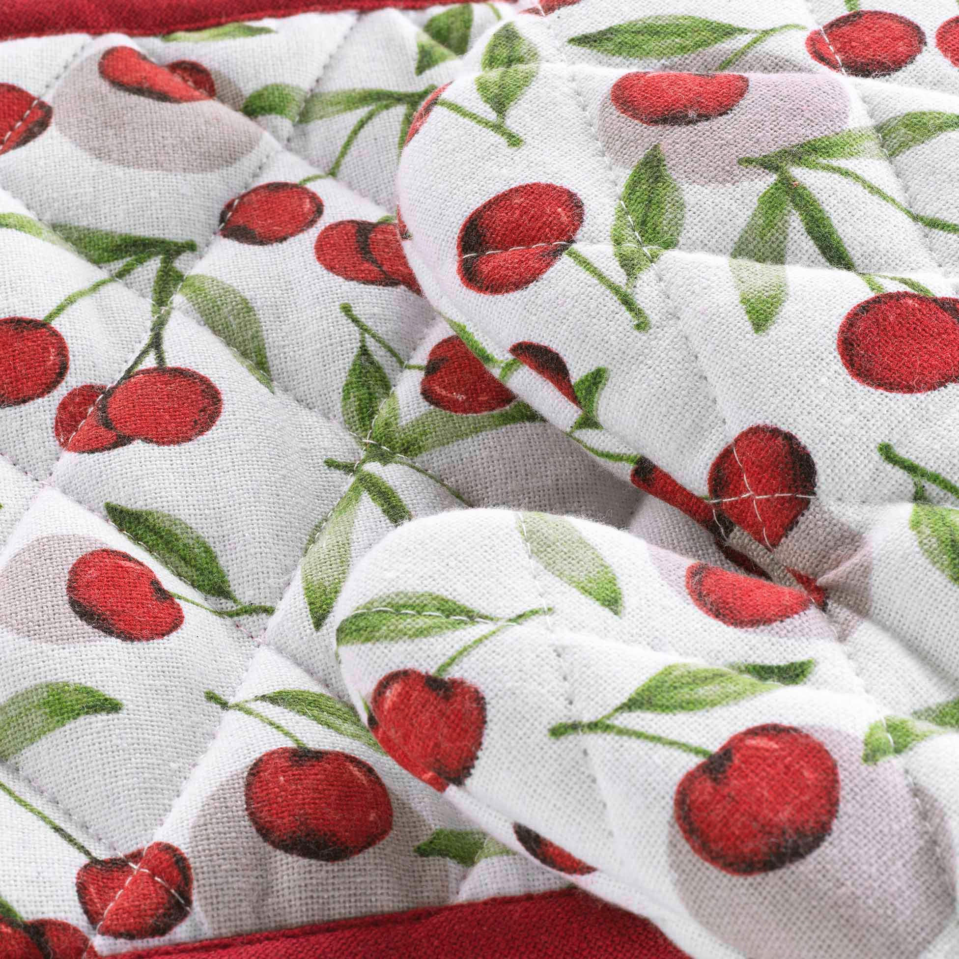 KÜCHENHANDSCHUH UND UNTERSETZER Ruby 18/28 cm - Multicolor, Textil (28/20cm) - Douceur d´intérieur