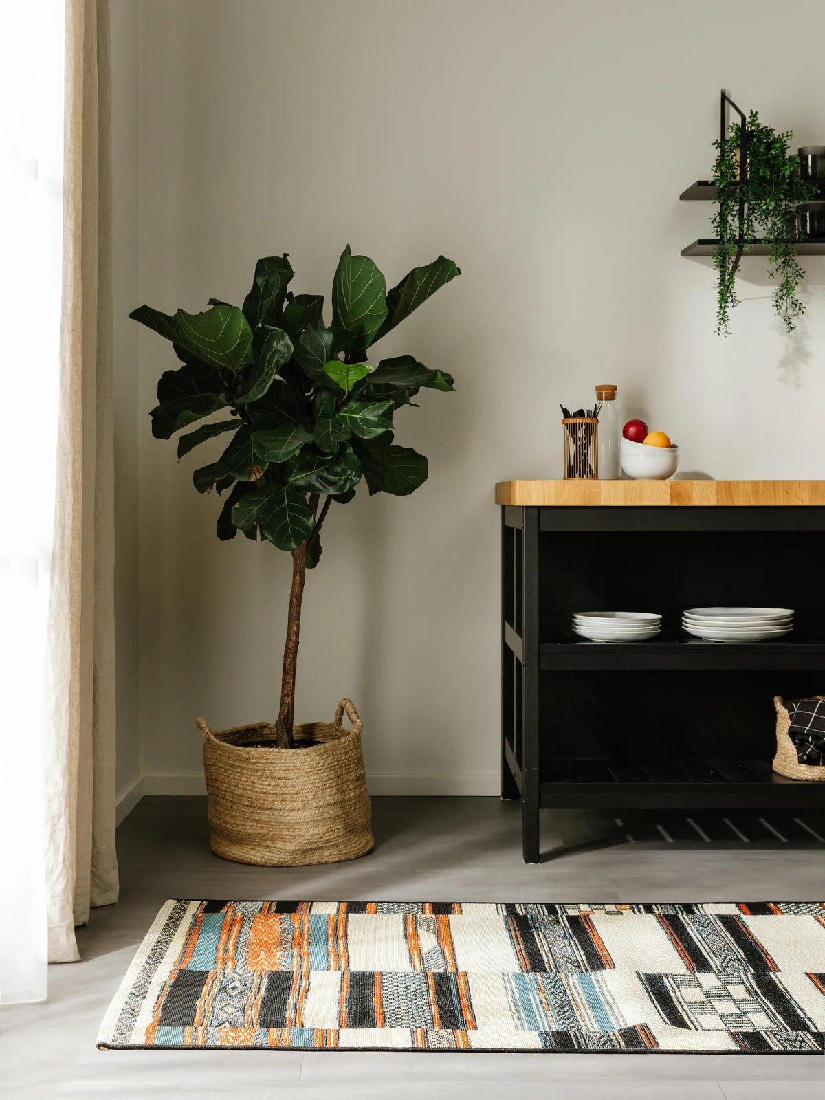 NOTRANJI in zunanji tekač Artis večbarvna 80x250 cm - večbarvno, umetna masa/tekstil (80/250cm) - benuta Nest