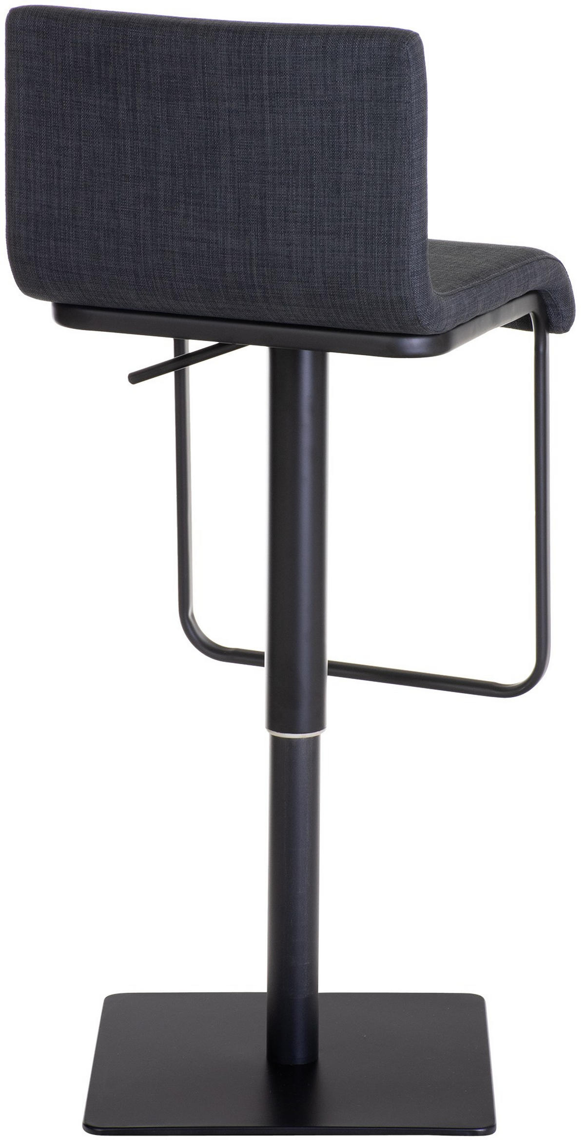 BARHOCKER Stoff Dunkelgrau - Dunkelgrau/Schwarz, Textil/Metall (41/80/46cm) - CLP