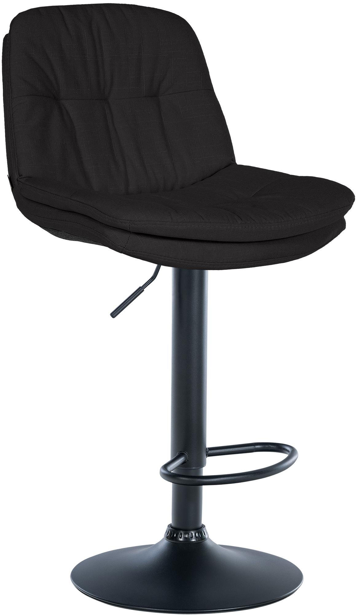 BARHOCKER Stoff schwarz - Schwarz, Textil (46/92/54cm) - CLP