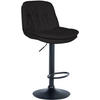 BARHOCKER Stoff schwarz - Schwarz, Textil (46/92/54cm) - CLP