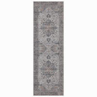 LÄUFER waschbar, mit Medaillon, VERNANTE in Beige-Grau, 80 x 150 cm - Beige, Textil (80/150cm) - KADIMA DESIGN