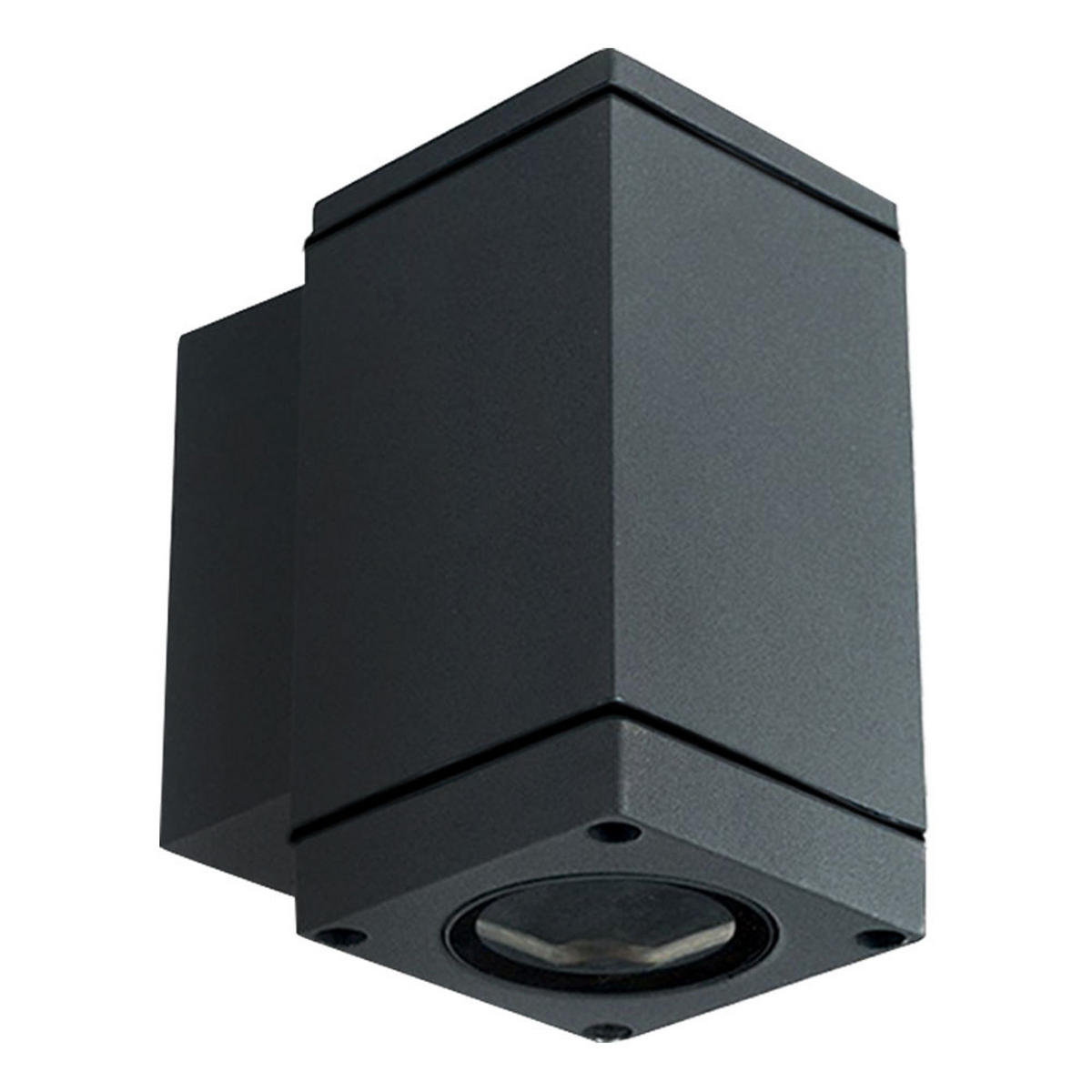 LED AUSSEN-WANDLEUCHTE Aluminium Grau - Grau, Metall (9.9/11.2/6.3cm)