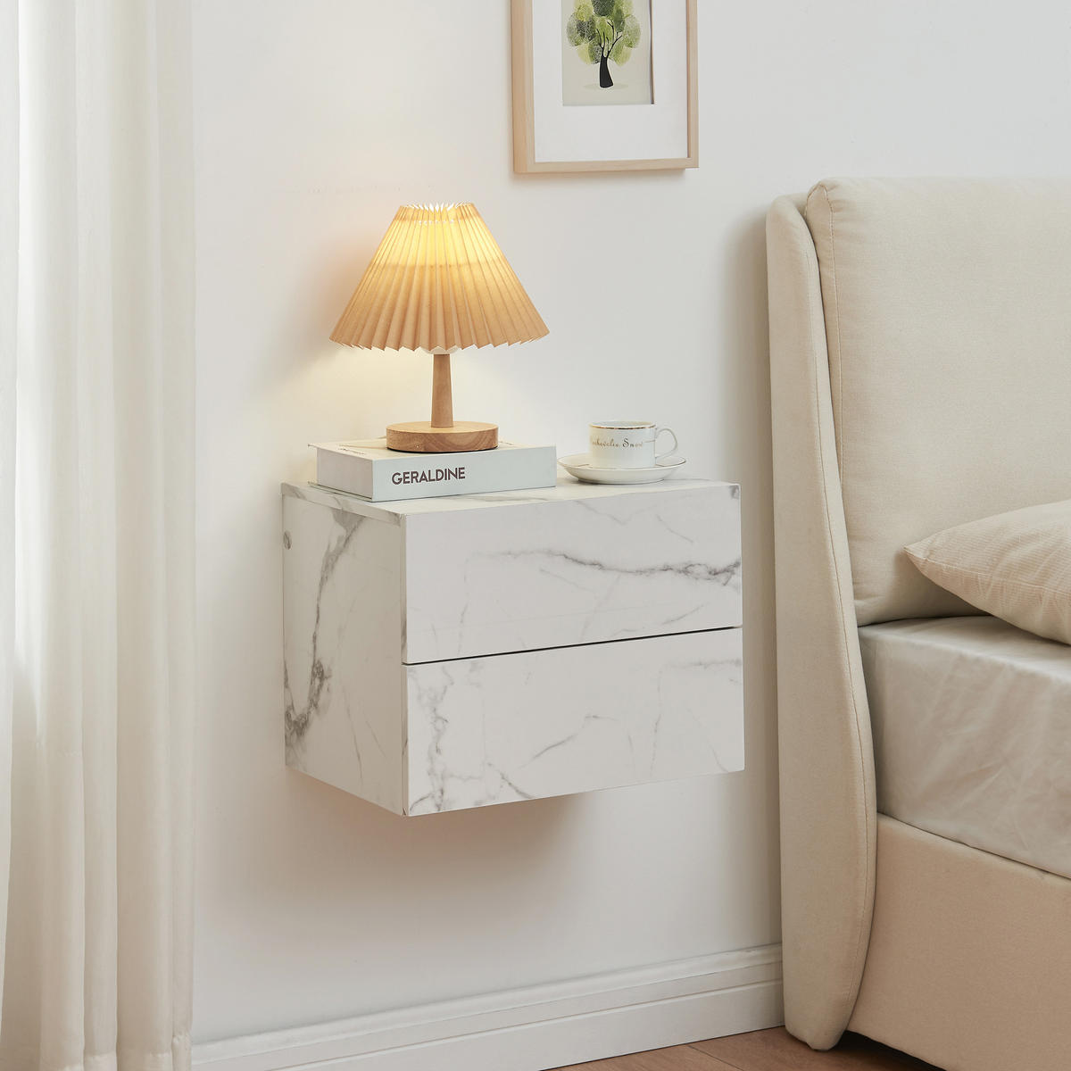 WANDREGAL Ampfing - Weiß, Holzwerkstoff (40/30/29cm) - [en.casa]