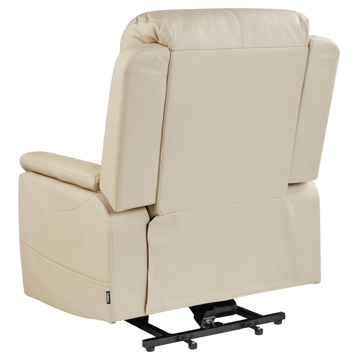 ELEKTRISCHER FERNSEHSESSEL mit Massagefunktion Stoff Hellbeige Glorie - Beige, Textil (85/82/85cm) - Beliani