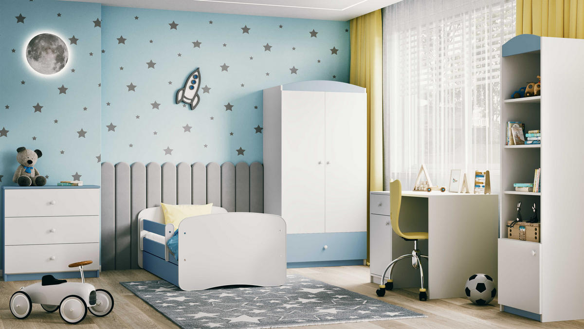 KOMMODE Babydreams ohne Muster 81/81/41 - Blau, Holzwerkstoff (81/81/41cm) - RAUMHIRSCH FURNITURE