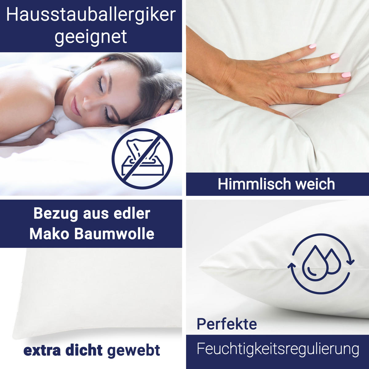 KISSEN, 40x40 cm, 100% Baumwolle, Weiß - Weiß, Textil (40/40cm) - Zollner