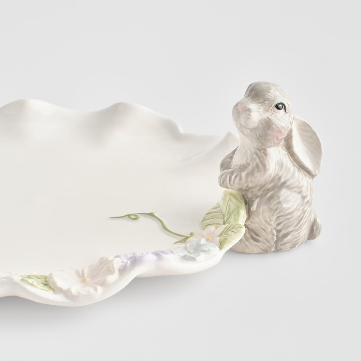 SERVIERTELLER Pasquile - Weiß, Stein (27/8/24cm) - home&you