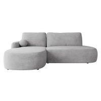 ECKSOFA Loridu O, Seite: Links - Schwarz/Grau, Holz/Kunststoff (274/174cm) - MIRJAN24