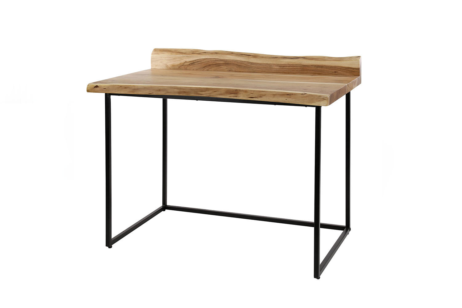 SCHREIBTISCH FERHA Braun Holz - Schwarz/Braun, Holz (60/110/76cm) - KAWOLA