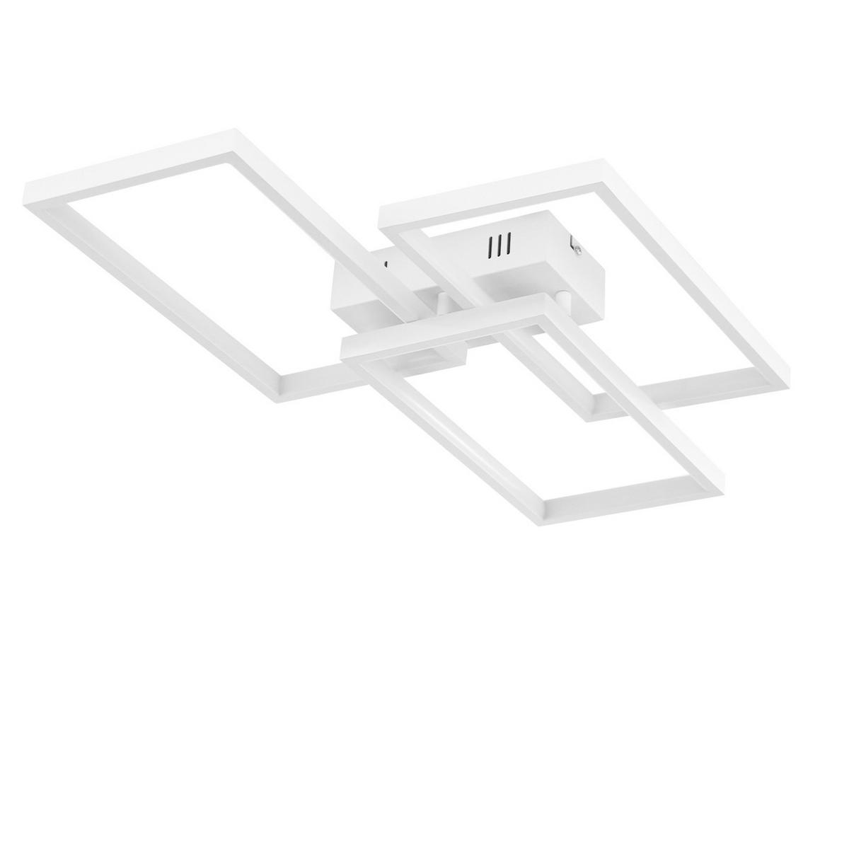 LED-DECKENLEUCHTE Lia 80/54/8 cm - Weiß, Metall (80/54/8cm) - Nettlife